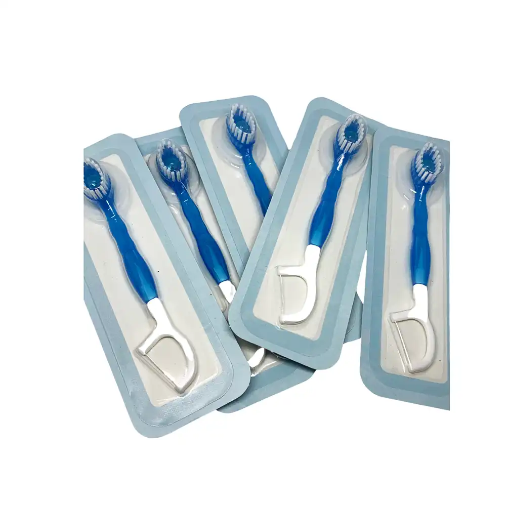 Individually wrapped toothbrush