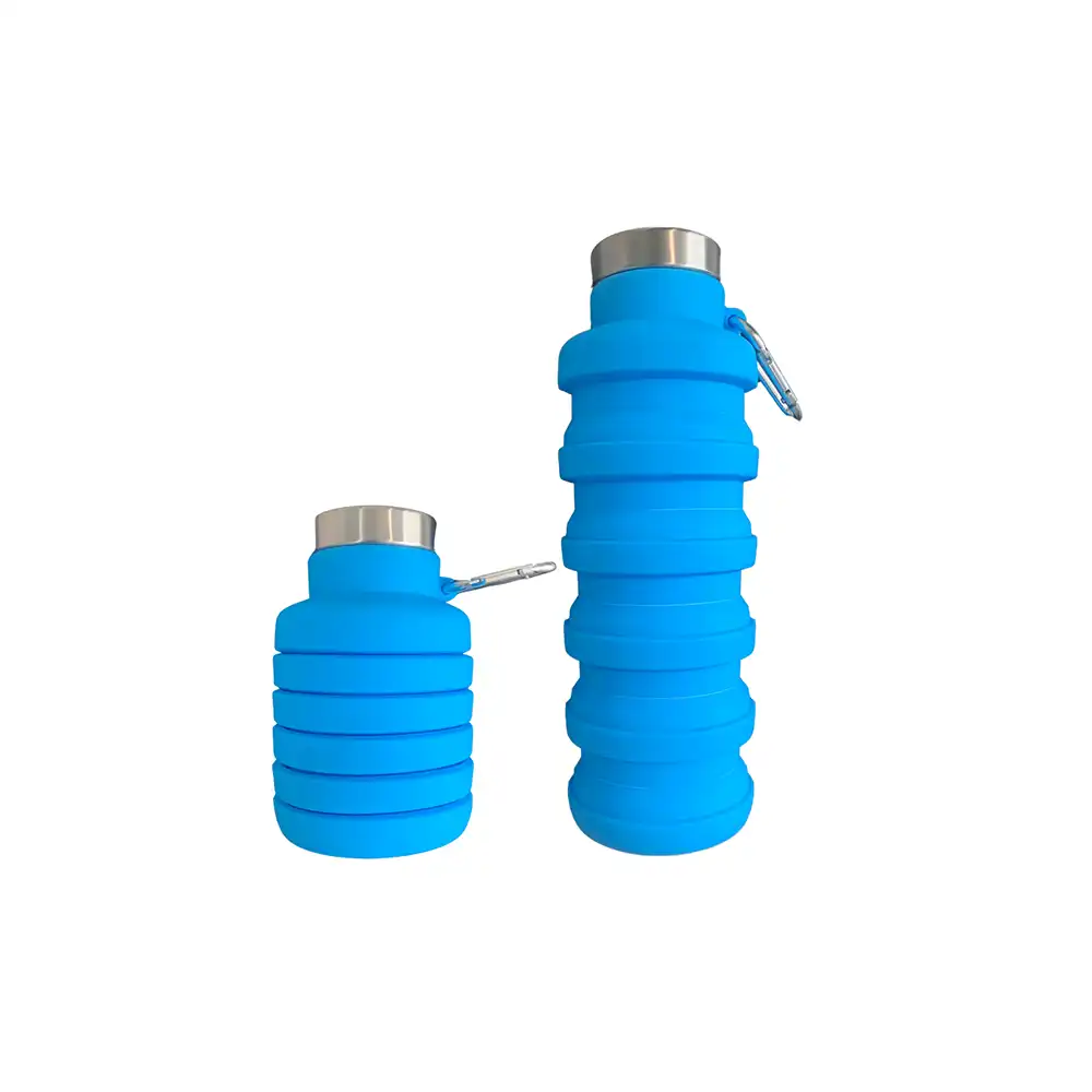 Collapsible reusable water bottle