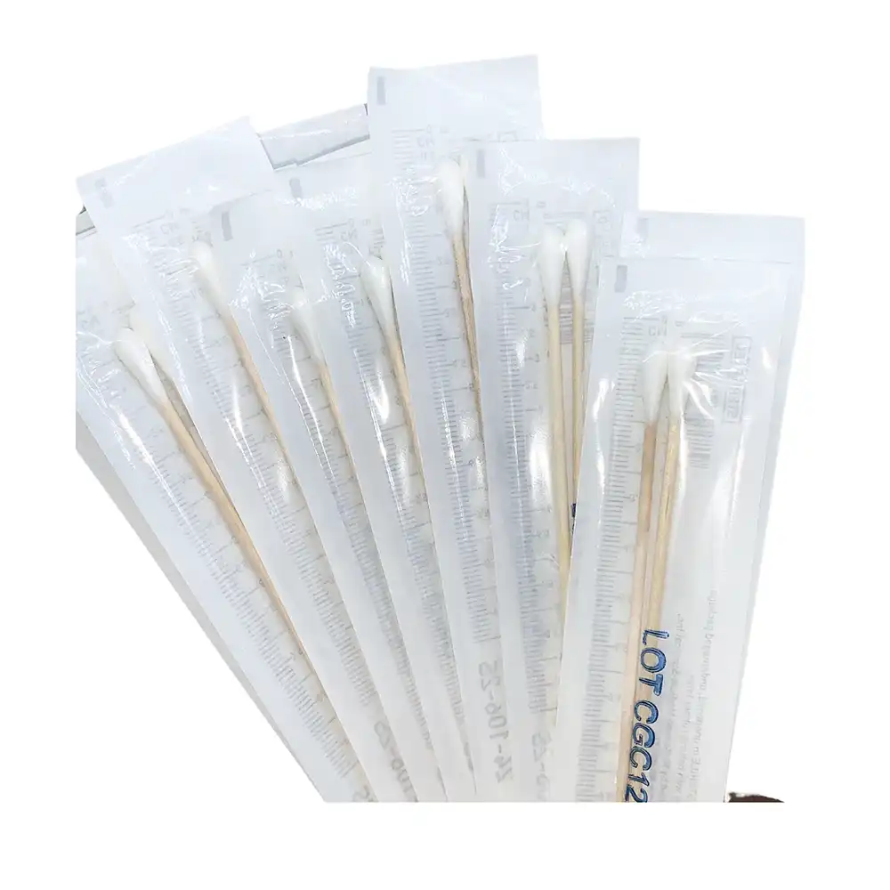 Individually wrapped cotton-tipped applicators